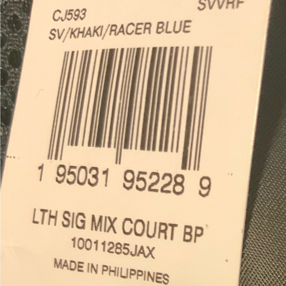 New w/Tag Court Backpack In Signature Canvas  Khaki/Racer Blue Below $450 Retail - Picture 5 of 5